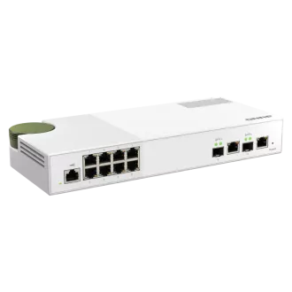 QNAP riadený switch QSW-M2108-2C (8x 2,5GbE RJ45 a 2x kombinované 10GbE SFP+ / RJ-45)