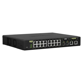QNAP riadený switch QSW-M2116P-2T2S (16x 2,5GbE PoE+ RJ45 / 2x 10GbE RJ45 PoE++ / 2x 10GbE SFP+)