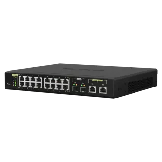 QNAP riadený switch QSW-M2116P-2T2S (16x 2,5GbE PoE+ RJ45 / 2x 10GbE RJ45 PoE++ / 2x 10GbE SFP+)
