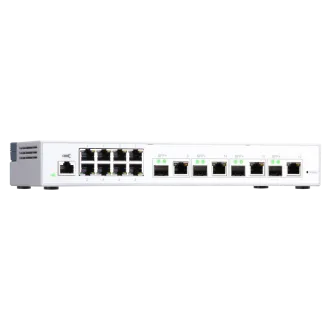 QNAP riadený switch QSW-M408-4C (12 portov: 8x Gigabit port + 4x 10G SFP+ / 10GbE kombo porty) QNAP riadený switch QSW-M408-4C (12 portov: 8x Gigabit port + 4x 10G SFP+ / 10GbE kombo porty)