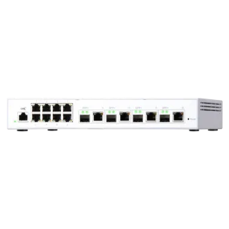 QNAP riadený switch QSW-M408-4C (12 portov: 8x Gigabit port + 4x 10G SFP+ / 10GbE kombo porty) QNAP riadený switch QSW-M408-4C (12 portov: 8x Gigabit port + 4x 10G SFP+ / 10GbE kombo porty)