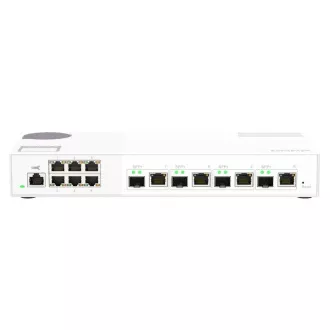 QNAP riadený switch QSW-M2106-4C (6x 2,5GbE RJ45 a 4x kombinované 10GbE SFP+ / 10GbE RJ-45)