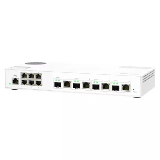 QNAP riadený switch QSW-M2106-4C (6x 2,5GbE RJ45 a 4x kombinované 10GbE SFP+ / 10GbE RJ-45)
