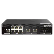QNAP riadený switch QSW-M2106R-2S2T (6x 2,5GbE RJ45, 2x 10GbE RJ45, 2x 10GbE SFP+, malá šírka)
