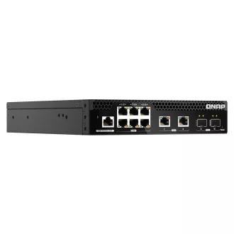 QNAP riadený PoE++ switch QSW-M2106PR-2S2T (6x 2,5GbE RJ45, 2x 10GbE RJ45, 2x 10GbE SFP+, malá šírka)