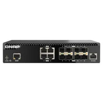 QNAP riadený switch QSW-M3212R-8S4T (4x 10GbE porty + 8x 10G SFP+ porty, polovičná šírka) QNAP riadený switch QSW-M3212R-8S4T (4x 10GbE porty + 8x 10G SFP+ porty, polovičná šírka)
