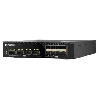 QNAP riadený switch QSW-M7308R-4X (4x 100GbE porty + 8x 25GbE porty, polovičná šírka)