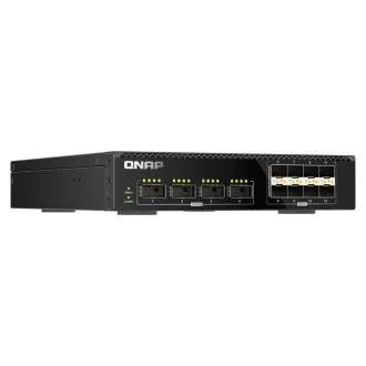 QNAP riadený switch QSW-M7308R-4X (4x 100GbE porty + 8x 25GbE porty, polovičná šírka)