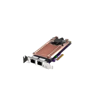 QNAP QM2 series, 2 x PCIe 2280 M.2 SSD slots, PCIe Gen3 x 4, 2 x Intel I225LM 2.5GbE NBASE-T port QNAP QM2 series, 2 x PCIe 2280 M.2 SSD slots, PCIe Gen3 x 4, 2 x Intel I225LM 2.5GbE NBASE-T port