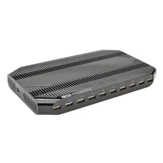 USB nabíjacia stanica s úložným priestorom, výstup 10x 12V, 8A, 96W, napájací kábel Schuko