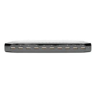 USB nabíjacia stanica s úložným priestorom, výstup 10x 12V, 8A, 96W, napájací kábel Schuko