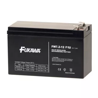 Akumulátor FUKAWA FW 7.2-12 F1U (12V 7,2Ah) fastón 4,8mm Akumulátor FUKAWA FW 7.2-12 F1U (12V 7,2Ah) fastón 4,8mm