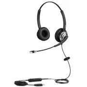WELL Mairdi MRD-805D USB, náhlavka dvojušná (USB s ovládaním hlasitosti)