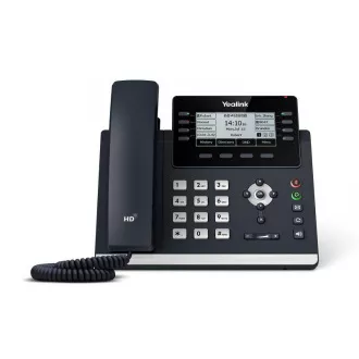 Yealink SIP-T43U SIP telefón, PoE, 3,7" 360x160 LCD, 21 prog.tl.,2xUSB, GigE Yealink SIP-T43U SIP telefón, PoE, 3,7" 360x160 LCD, 21 prog.tl.,2xUSB, GigE