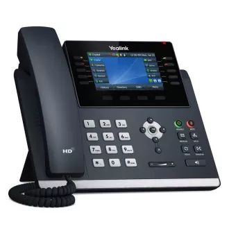 Yealink SIP-T46U SIP telefón, PoE, 4,3" 480x272 LCD, 27 prog.tl., 2xUSB, Gig