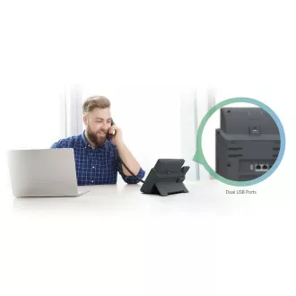 Yealink SIP-T46U SIP telefón, PoE, 4,3" 480x272 LCD, 27 prog.tl., 2xUSB, Gig