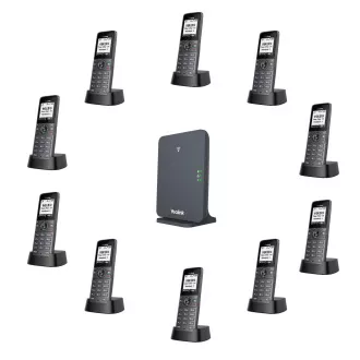 Yealink W71P DECT základová stanica a rúčka, 1,8" čiernobiely disp., až 10 rúčok
