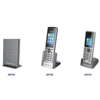 Grandstream DP730 IP tel., 2,4" bar. displ., 2SIP úč., video, BT, Micro USB, HAC, Grandstream DP730 IP tel., 2,4" bar. displ., 2SIP úč., video, BT, Micro USB, HAC,
