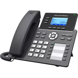 Grandstream GRP2604P SIP telefón, 2,48" LCD podsv. displej, 6 SIP účty, 10BLF hr., 2x1Gbit porty, PoE