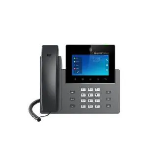 Grandstream GXV3450 SIP video telefón, 5" IPS bar.dot.displ., 16 SIP účty, Android11, WiFi, BT, PoE+ Grandstream GXV3450 SIP video telefón, 5" IPS bar.dot.displ., 16 SIP účty, Android11, WiFi, BT, PoE+