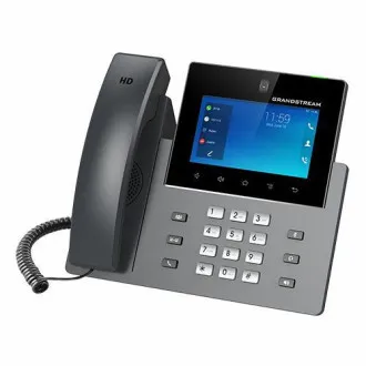 Grandstream GXV3450 SIP video telefón, 5" IPS bar.dot.displ., 16 SIP účty, Android11, WiFi, BT, PoE+ Grandstream GXV3450 SIP video telefón, 5" IPS bar.dot.displ., 16 SIP účty, Android11, WiFi, BT, PoE+