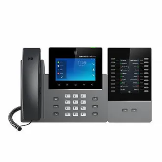 Grandstream GXV3450 SIP video telefón, 5" IPS bar.dot.displ., 16 SIP účty, Android11, WiFi, BT, PoE+ Grandstream GXV3450 SIP video telefón, 5" IPS bar.dot.displ., 16 SIP účty, Android11, WiFi, BT, PoE+