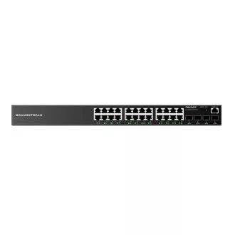 Grandstream GWN7803P L2+ Managed Network PoE Switch 24x 1Gb RJ45, 4x SFP, DHCP, QoS, VLAN