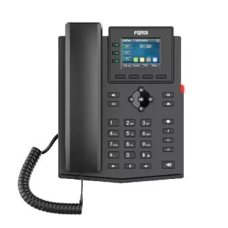 Fanvil X303G SIP telefón, 2,4" bar.disp., 4SIP, dual Gbit, PoE Fanvil X303G SIP telefón, 2,4" bar.disp., 4SIP, dual Gbit, PoE
