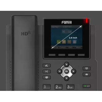 Fanvil X3SG SIP telefón, 2,8" bar.disp., 4SIP, dual Gbit, PoE Fanvil X3SG SIP telefón, 2,8" bar.disp., 4SIP, dual Gbit, PoE