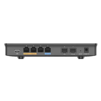 Grandstream GWN7002 VPN router 2 SFP, 4 Gb porty / 1 PoE in, 2 PoE out Grandstream GWN7002 VPN router 2 SFP, 4 Gb porty / 1 PoE in, 2 PoE out