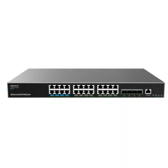Grandstream GWN7813P Layer 3 Managed Network PoE Switch, 24 portov / 4 SFP+, VLAN, DHCP, Stacking Grandstream GWN7813P Layer 3 Managed Network PoE Switch, 24 portov / 4 SFP+, VLAN, DHCP, Stacking