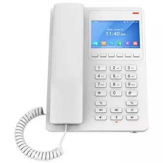 Grandstream GHP630 SIP hotelový telefón s displejom, biely Grandstream GHP630 SIP hotelový telefón s displejom, biely