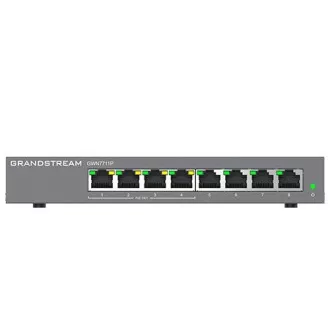 Grandstream GWN7711P Layer 2 Lite managed switch, 8 portov, 4x PoE/PoE+ Grandstream GWN7711P Layer 2 Lite managed switch, 8 portov, 4x PoE/PoE+