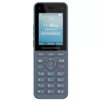 Grandstream WP826 SIP WiFi telefón, 2,4" bar. displ., 3 SIP úč., BT, USB-C