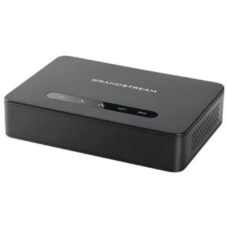 Grandstream HT812 (ATA), 2x FXS, 2 SIP účty, 1x Gbit LAN, NAT router, 3-cestná konf., auto-provis.
