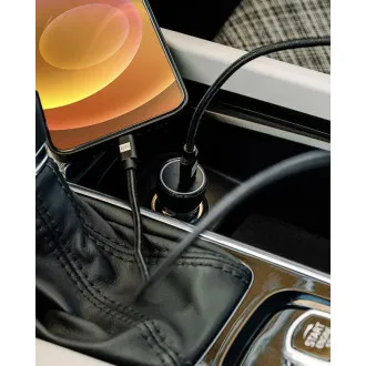 ER POWER 20W USB-C PD autonabíjačka - čierna ER POWER 20W USB-C PD autonabíjačka - čierna