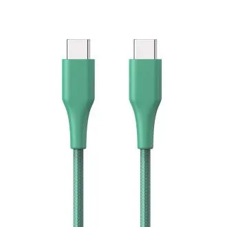 ER POWER kábel USB-C/C GRS 60W 120cm zelený ER POWER kábel USB-C/C GRS 60W 120cm zelený