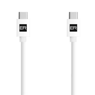 ER POWER kábel USB-C/C 3A 60W 120cm biely