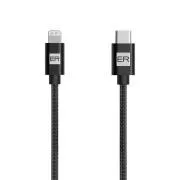 ER POWER kábel USB-C/Lightning 120cm čierny