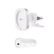 ER POWER CAR VENT MOUNT držiak pre MagSafe nabíjačku + 20W autonabíjačka - biela