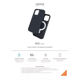 ZAGG GEAR4 D3O Rio Snap kryt iPhone 12 mini čierny