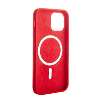 ER POWER Silikónový kryt CARNEVAL SNAP pre iPhone 12 mini s MagSafe - Červená