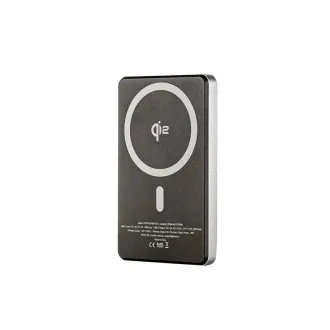 ER POWER Qi2 Dual PowerBank 5000mAh s USB-C - Space Gray