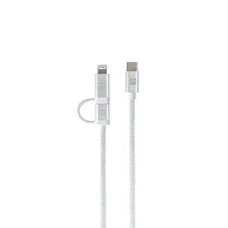 ER POWER Dual Cable USB-C C/L Mfi 100cm white