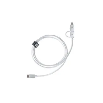 ER POWER Dual Cable USB-C C/L Mfi 100cm white