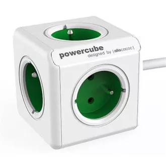 Zásuvka predlž. PowerCube EXTENDED, Green, 5-tich rozbočka, kábel 1,5m Zásuvka predlž. PowerCube EXTENDED, Green, 5-tich rozbočka, kábel 1,5m