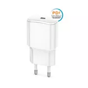 Rýchlonabíjačka do siete Forever TC-01 PD 1x USB-C 20W biela