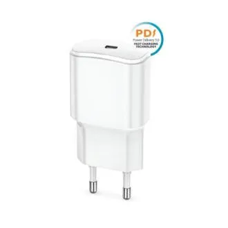 Rýchlonabíjačka do siete Forever TC-01 PD 1x USB-C 20W biela