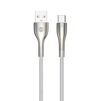 Dátový kábel Forever Sleek USB/USB-C 1m 3A biely Dátový kábel Forever Sleek USB/USB-C 1m 3A biely