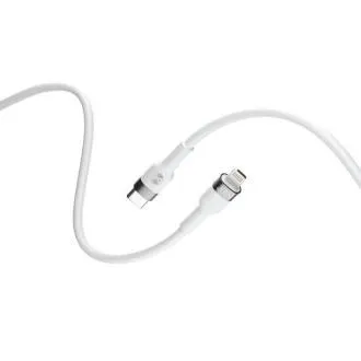 Dátový kábel Forever Flexible USB-C/Lightning 1m 20W biely Dátový kábel Forever Flexible USB-C/Lightning 1m 20W biely